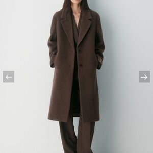 Aritzia Wilfred Brown the only coat in Burnt Cedar